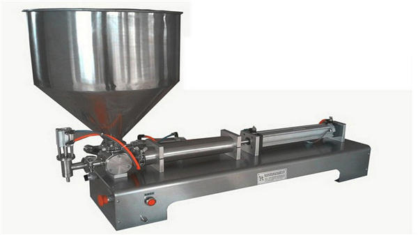 Jednohlavý poloautomatický vertikální pastový plnící stroj 